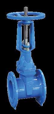 Valves Range RVRX - Resilient Seated Gate Valve PN16 Flange No Component Material 1 Body Ductile iron GGG40 2 Wedge DI Fully Vulcanised EPDM 3 Wedge Nut Brass 4 Stem SS420 5 Bolt
