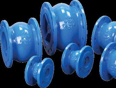 Valves Range CVDR Non Slam Silence Check Valve PN16 Flanged No Component Material 1 Body Ductile iron GGG40 2 Seat Ductile iron