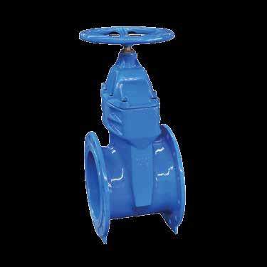 Valves Range RVHX F4 - Resilient Seated Gate Valves PN16 Flanged No Component Material 1 Body Cast iron GGG40 2 gate Cast iron GGG40,core fully encapsulated with EPDM rubber 3 Stem nut Brass CW614 4