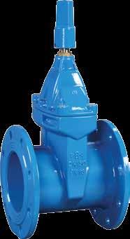 Valves Range RVCX - Resilient Seated Gate Valve PN16 Flange No Component Material 1 Body Ductile iron GGG40 2 Gate Ductile iron GGG40, core fully encapsulated with EPDM rubber 3 Stem Nut