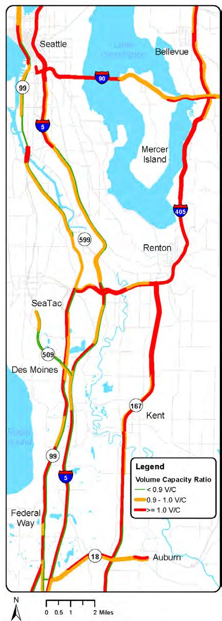 Analysis of the build alternatives impacts assumed that light rail would extend to the Federal Way Transit Center, with potential interim terminus locations at the Kent/Des Moines Station and S 272nd