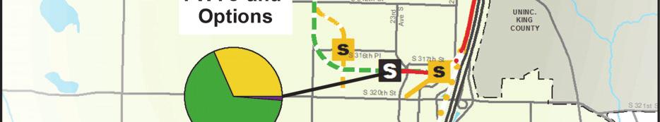 At S 272nd Street, the Star Lake Station would have a higher transit transfer