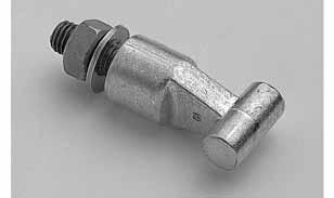 M12 24 13800 360 330 002 Ball Pin, Angled, with Inside Thread Bracket Max. cross section of connected cable Head diameter Thread Width across flats Max.