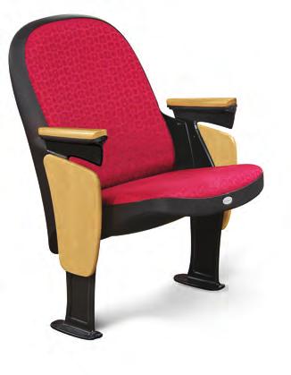 Standard (Black plastic or laminate finish) B A 9 1 /4" 1 1 /2" TO EDGE OF AISLE 19"- 24" CHAIR SIZE 19"- 24" CHAIR SIZE 11¾" C 23 5