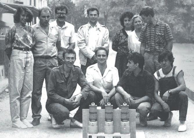 The first Tavrida Electric team, 1990 1994 1995 1998 Mass production of surge arrestors commencement.