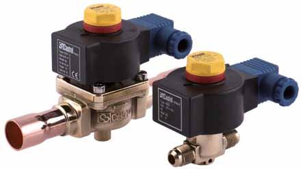 CHAPTER 4 NORMALLY-OPEN FOR REFRIGERATION PLANTS THAT USE HCFC, HFC OR HFO REFRIGERANTS APPLICATION The solenoid valves illustrated in this chapter are designed for installation on commercial