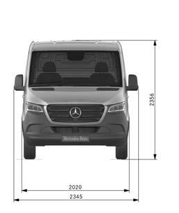 Dimensions - Panel van (FWD) Panel van L1 H1 FWD Panel van L2 H1 FWD Please note: The stated
