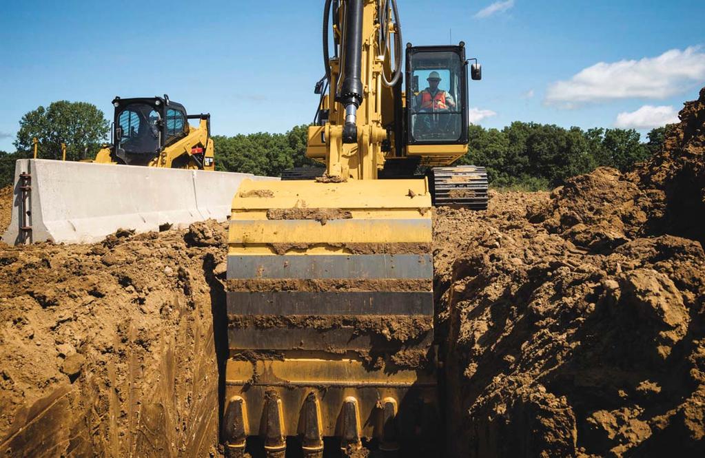 INCREASE EFFICIENCY UP TO 45% 1 The Cat 320 offers the industry s highest level of standard factory-equipped technology, including Cat Grade with 2D, Grade with Assist and Payload.