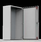 stainless steel enclosures. The new locking system increases the reliability of the protection degree even in doors carrying high loads.