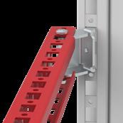 The innovative fixation system allows brackets to pivot, and overall assembly time is drastically reduced.
