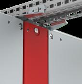 mounting surface for bayed combinable floor standing enclosures.