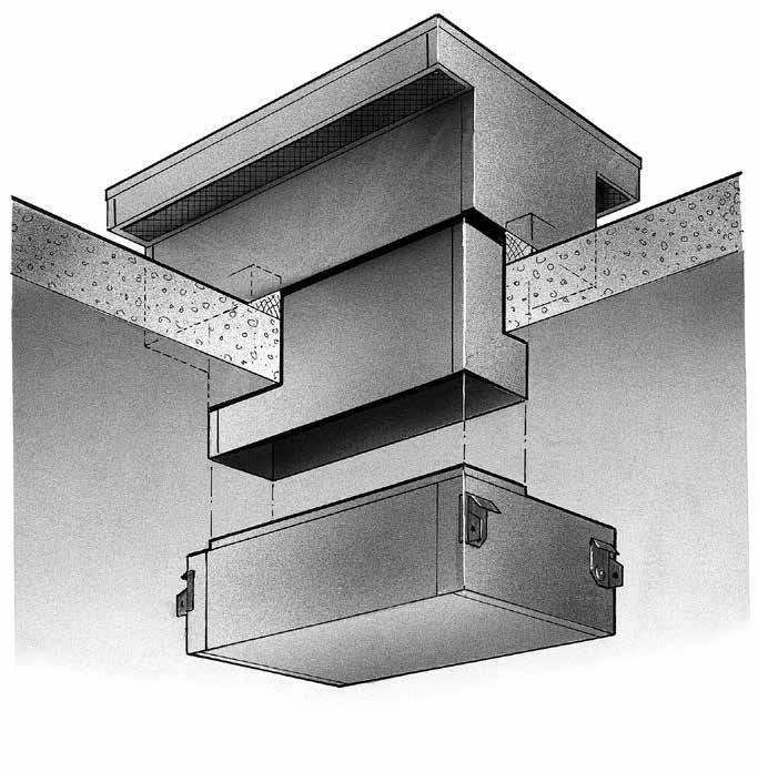 Dimensional sketches wall and roof ducts Wall duct and wall grate A 200-350 of 350-650 25 178
