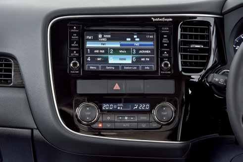 Stay safe and in control with Bluetooth and Handsfree Voice Control both integrated into the Outlander s