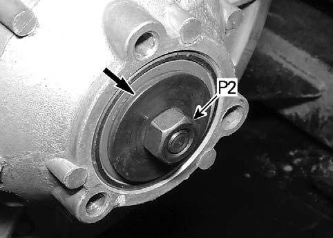 pulley nut [P2] to specification.