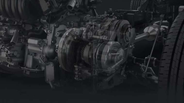 Wider Range Direct Shift-CVT Higher efficiency when starting from full stop Gear
