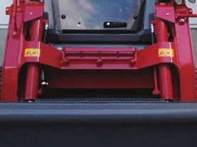 Cab models have a smooth, low effort overhead door that improves entry and egress and enables the loader