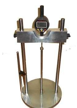 The apparatus consists of length measuring frame and measuring device. Digital dial gauge is 0.001 x12,7.