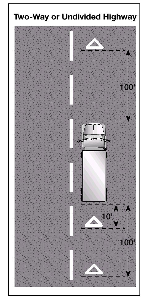 Turn on your lights. Use the headlights, not just the identification or clearance lights. Use the low beams; high beams can bother people in the daytime as well as at night.