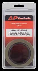AP 517-278-8521 approducts.net 4 B C Seals Part # Description Qty. Package 014-122088 Seal For 5200/6000/7000 I.D. 2.25" (sleeve) 10 D 014-122088-2 Seal For 5200/6000/7000 I.D. 2.25" (2 pack) 10 B 014-122088-P Seal for 5200/6000/7000 lb.