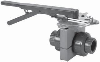 Ball Valve Lockout Cover This two-piece molded polypropylene split clamshell closure, which is hinged to fasten around the common handles of Tru-Bloc valves, is a simple provision for maintenance or