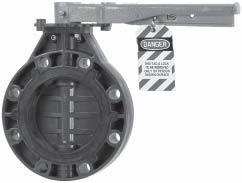 Valve Accessories Model-B Butterfly Valve Locking Handle and Index Plate This kit, which includes the plastic index throttling plate and mounting hardware may be thought of as a replacement handle