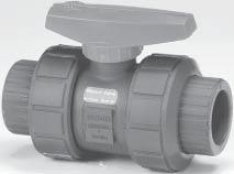 Product Guide Ball Valves PVC and CPVC Bleach Ball Valves True Union Model C The Problem Sodium hypochlorite, used in water treatment, aquatic centers, and paper and textile applications, can become