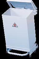 This corrosion resistant bin features a removable body to facilitate easy cleaning and sterilisation.