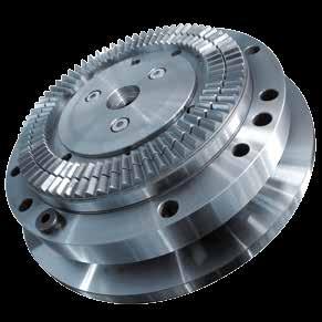 in a special design with an additional spindle Internal gear grinding Compressor blades Internal gear