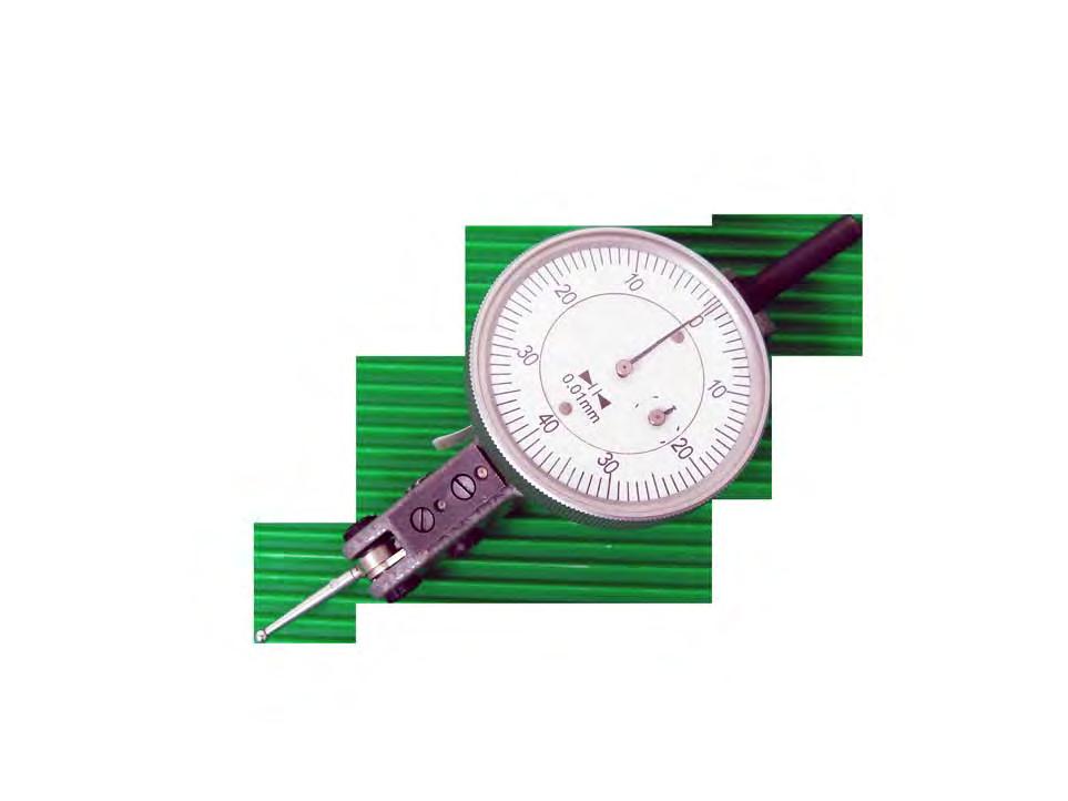 Level Type Dial Indicator (Vertical) Suitable for inspecting centering of holes and measuring geometric tolerance.