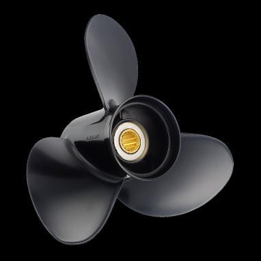The strength of stainless steel enables thin propeller