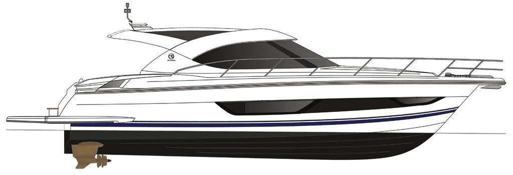 4400 Sport Yacht SPECIFICATIONS Length Overall (inc. swim platform and bow sprit) 15.12 m 49 7 Lh to ISO8666 * 13.91 m 45 8 Beam (inc. gunwale) 4.58 m 15 0 Maximum Draft (inc. props) 1.