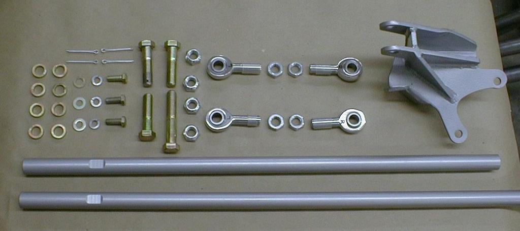 READ TERMS AND POLICIES ON 3 OF THESE INSTRUCTIONS CONTENTS OF KIT 9930: Tie Rod-Long, Drag Link-Short Heim Joints & Jam Nuts 5/8 (Left & Right threads) Bracket-passenger side knuckle # (9923)