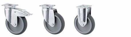 CASTORS 2470 TPE Series Size Overall Height Wheel Size 50mm 69 50 19 75mm 100 75 25 100mm 134 100 32 125mm 154 125