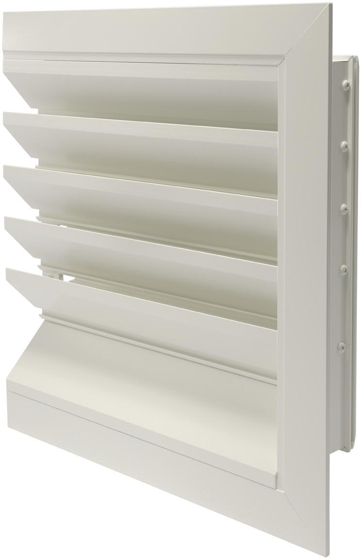 BL 50IC Series BL50IC Series Aluminium Louvres (Inverted front louvre blades for direction to prevent short-circuiting) Aluminium extrusions type 6063-T6 to BS1474 having a minimum thickness of 1.6mm.