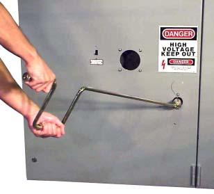 end of the racking travel, the operator will notice an increased amount of force.