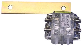 The resistor is mounted adjacent to the relay.