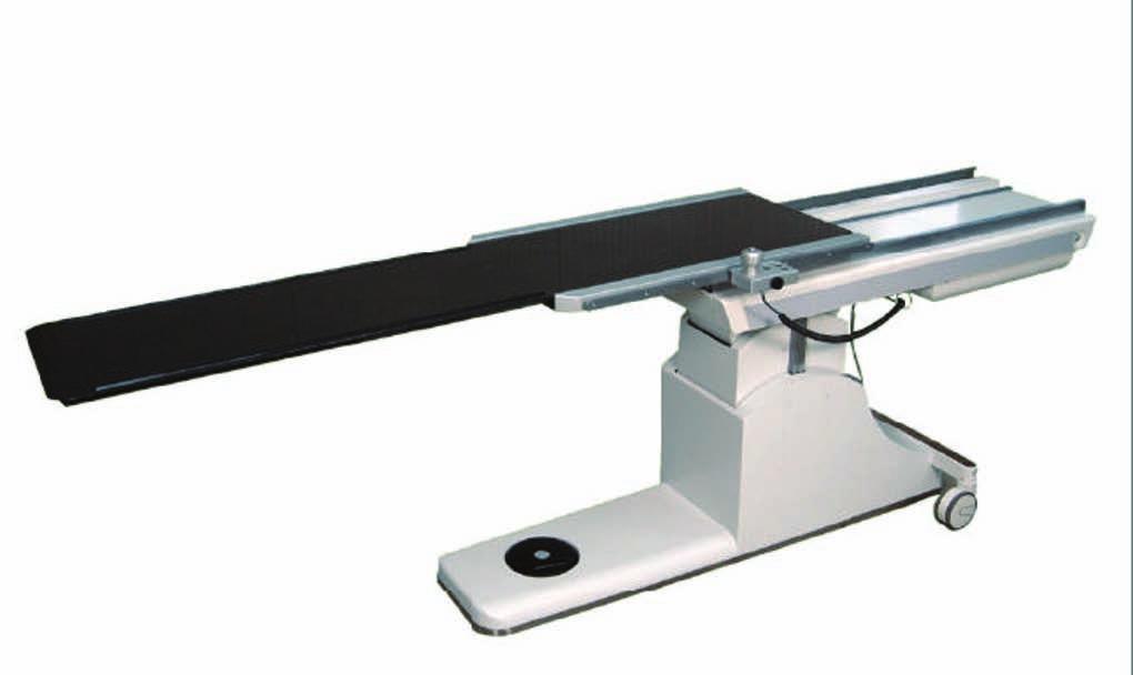 BAT-F Product data Angiographic table EQUIPMENT DESCRIPTION AND USE Mobile radiographic table with floating and elevating carbon fiber top, featuring manual and motorized movements; suitable to