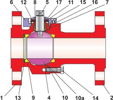 Fig. 2 Fire-safe Series 26a Ball Valve => See Table 1 (on page 3) for parts list 4 Assembly of standard ball valves 2 4.1 Assembly of the ball valve 2 4.2 Assembly of fi re-safe ball valve 2 4.