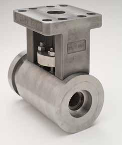 Do not lift or support by the actuator alone. Refer to Section 9 Handling and Lifting for more information. 3. Secure valve in place.