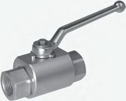 4571 Stainless steel ball valve Pressure balanced fl oating ball between seals ensures a maintenance free life Pre-loaded ball seats guarantee tightness even in vacuum Stem fi tted from within the