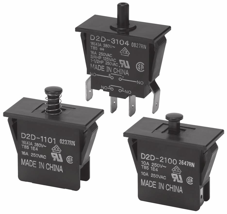 Power/oor Switch oor Interlock Power Switch with Minimum Contact gap of mm Offers the minimum contact gap of mm required for power switches as standard equipment.