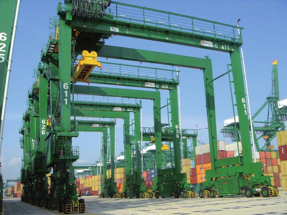 PSA Singapore Terminals Rail Mounted Quayside Gantry Cranes Doosan Heavy Industries to build