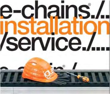 ...e-chainsystems e-chains readychain chainflex cables e-chainsystem benefits Space saving design No cable loop station & no additional steel structure for loop station No additional drives or