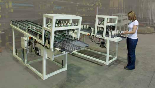 We offer gravity rollers, chain-driven live rollers, conveyors with gates and crossstrands,