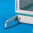 6 mm (9 ) mounting angles at the front and rear Including side panels, roof and base modules Mounting angles suitable for mounting on variable depths