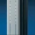 5 mm, spray finished in RAL 7035, support column of extruded aluminium section, corner pieces and trim panels in ABS,