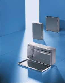 COMPACT ENCLOSURES Like the entire stainless steel range, our small and mediumsized models are ideal for all segments of industry with superior demands in terms of hygiene and corrosion protection.