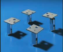 000 Supply includes: 1 set = 4 levelling feet, 4 mounting plates, incl. assembly parts. German utility model no.