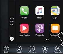 Apple CarPlay Integration If Equipped Feature availability depends on your carrier and mobile phone manufacturer.