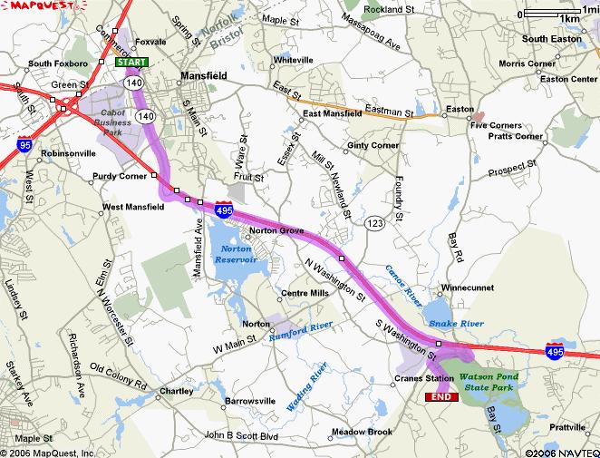 DIRECTIONS FROM COURTYARD FOXBOROUGH TO GENERAL DYNAMICS TAUNTON Start out going SOUTH on FOXBOROUGH BLVD toward COPELAND DR. 0.1 Miles Turn RIGHT onto FORBES BLVD. <0.